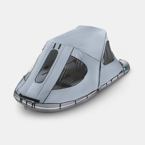 Тент ходовой с каркасом для лодок Gladiator E420PRO серый серии AIR PRO (E)