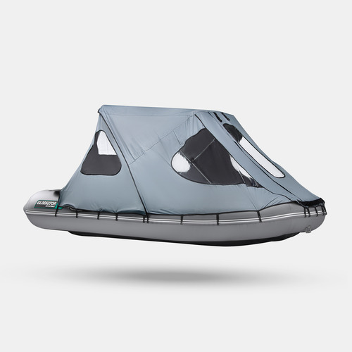 Тент ходовой с каркасом для лодок Gladiator C420AL и D420AL серый