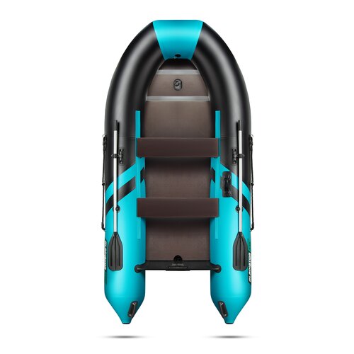 Надувная лодка GLADIATOR B330 черно-бирюзовый