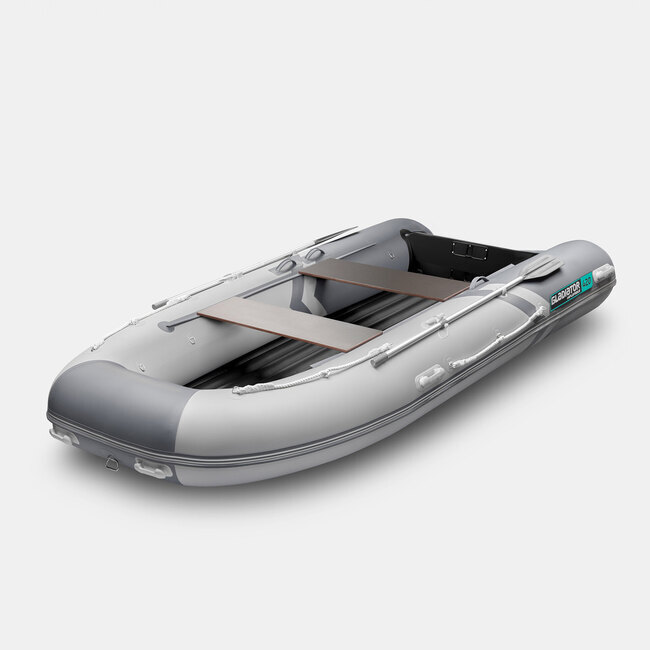 Надувная лодка GLADIATOR E450S JET морской зеленый-белый